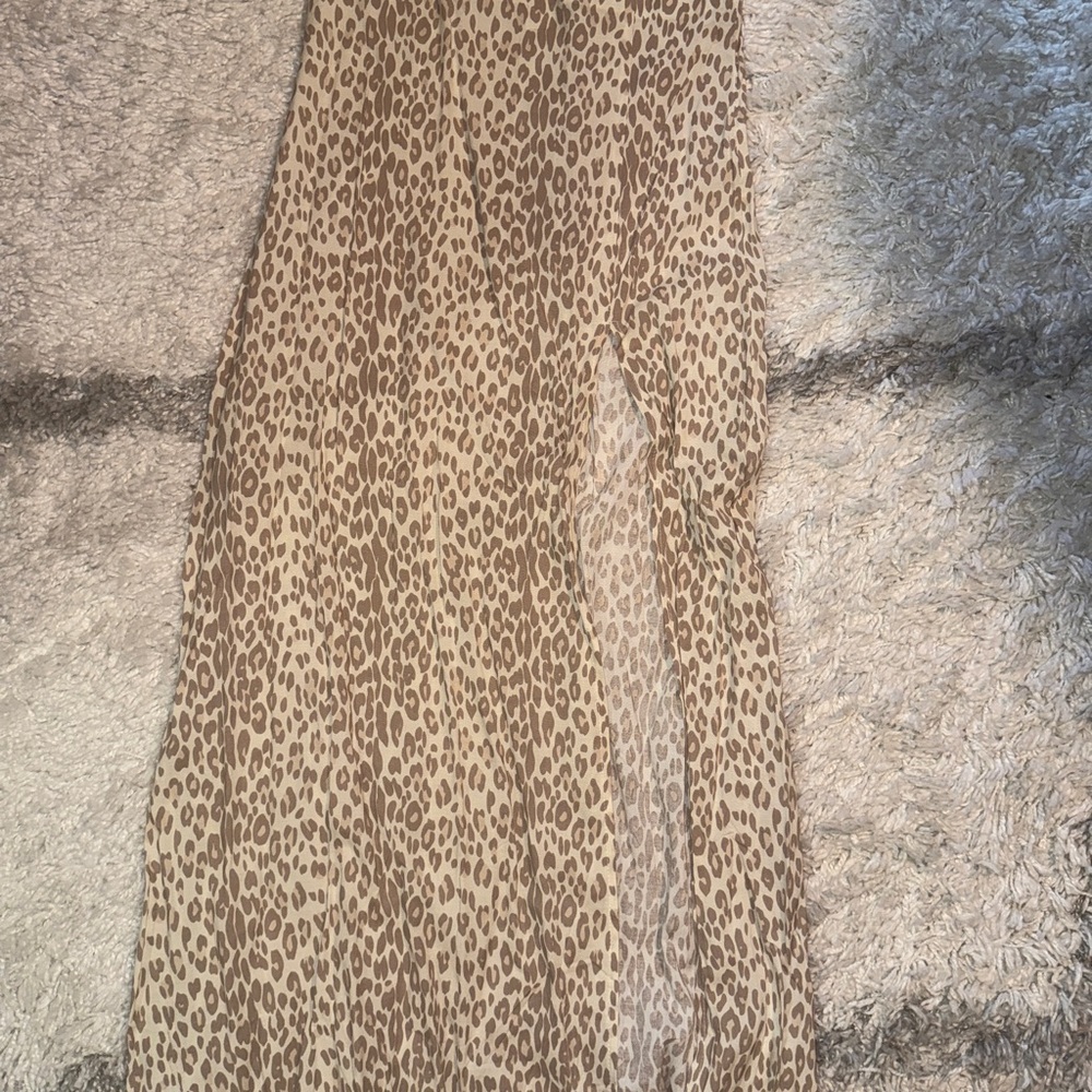 Leopard Print Maxi Skirt